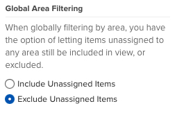 Web global filtering options